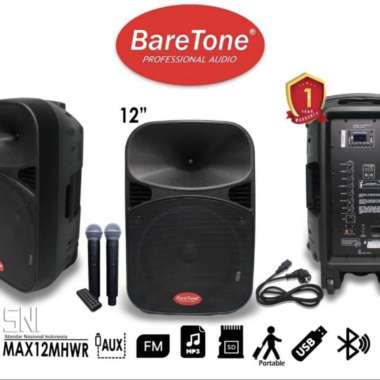 Speaker portable Baretone 12" 12MHWR