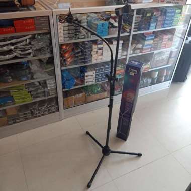 Stand / Tiang Mic + HP Holder
