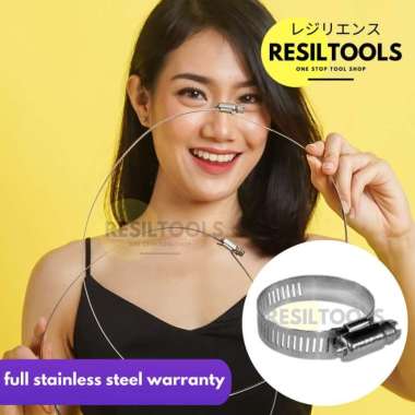 1200 pcs Klem Stainless Steel 6 - 12 mm Clamp Selang Pipa 0.5 inch