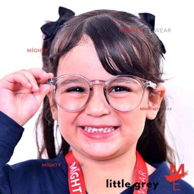 Kacamata Anak Kids Antiradiasi / Photochromic / Blueray Little Grey Frame saja