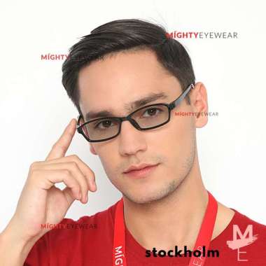 Kacamata Anti Radiasi Photocromic Bluechromic Blueray Stockholm Power + Lensa Bening