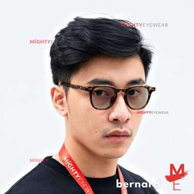 Kacamata Photochromic Antiradiasi - Bernard Pria Minus Plus Gaya Kotak + Lensa Bening