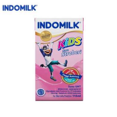 INDOMILK KIDS STROBERI SUSU CAIR UHT 115ml
