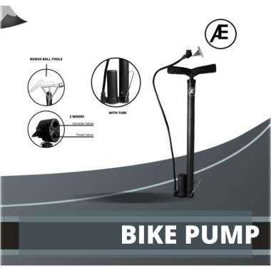 POMPA SEPEDA PUMP MTB ROADBIKE PRESTA BOLA 160PSI ADAMEVE 160 PSI