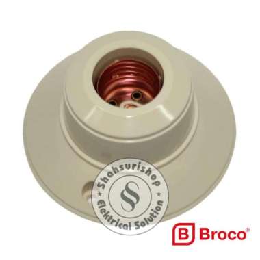 FITTING PLAFON FITING BULAT BROCO 1212 SNOW WHITE