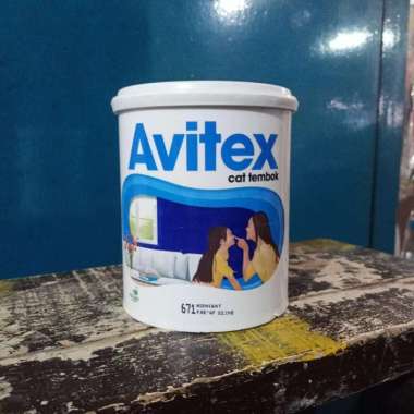 Cat tembok Avitex 671 Midnight kemasan 1 kg ( Abu Tua )