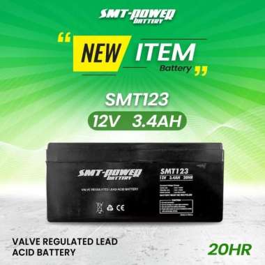 BATERAI VRLA 6V 3.4AH - AKI KERING SMT-POWER SMT063