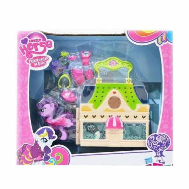 Happy My LIttle Pony Rarity Dress Shop Mainan Anak MULTICOLOR
