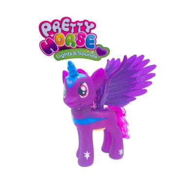 Pretty Horse Light & Sound Mainan Anak UNGU