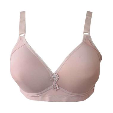 Aily ZR02 Bra Wanita Import [Cup C] 44C Coklat Muda
