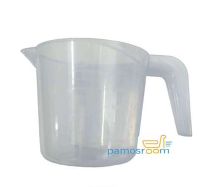 Gelas Takar 500ml Gelas Ukur Plastik Takaran Air 500ml FoodGrade Putih