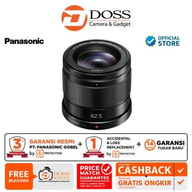 DOSS Panasonic Lumix G 42.5mm f/1.7 ASPH Power O.I.S / Lensa Panasonic Lumix 42.5mm f1.7 ASPH BLACK