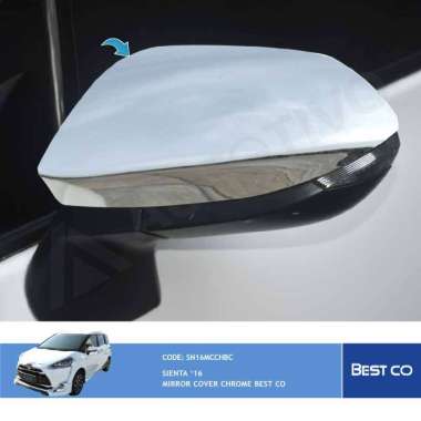 JSL Cover Kaca Spion Sienta Mirror Cover CHROME