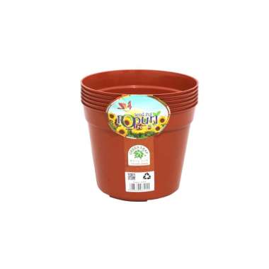 [6 PCS] Pot Polos Plastik Simba Bunga Tanaman Hias Ukuran Besar & Kecil Pot Taman Kebun Tabulampot B