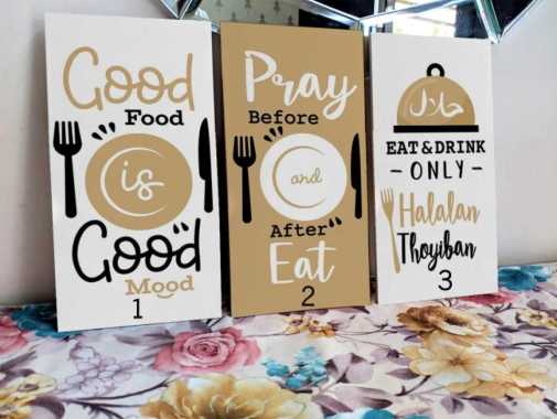 Hiasan Dinding Dapur Kitchen / bakery / cooking / Hiasan Ruang Makan motif 17
