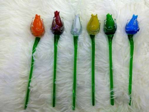 Bunga Kristal Tulip warna Hijau