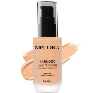 Liquid Foundation implora seamless / foundation cair wajah mate 33ml 110 IVORY