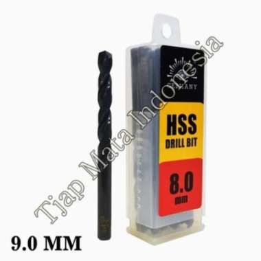Mata bor besi 9mm HSS Tjap Mata Drill bits 9 MM Cap Mata hss