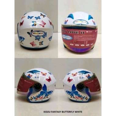 Helm Anak / Helm Kidzu Kids Fantasy / Helm SNI Thinkerbell White