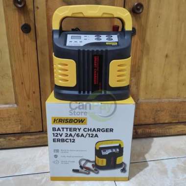 Krisbow Charger Aki Mobil 12v 2a/6a/12a