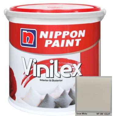 Nippon Paint Vinilex Tinting NP OW 1002P - Snow White Cat Tembok [5kg] Snow White Jakarta