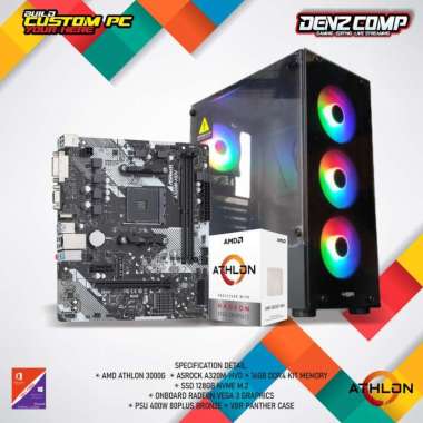 ATHLON PC GAMING - AMD ATHLON 3000G RAM 16GB SSD 128GB