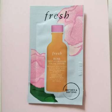 Fresh Kombucha FTE - Fresh Rose Face Cream - Fresh Face Cleanser 2ml Sachet RoseFacialToner