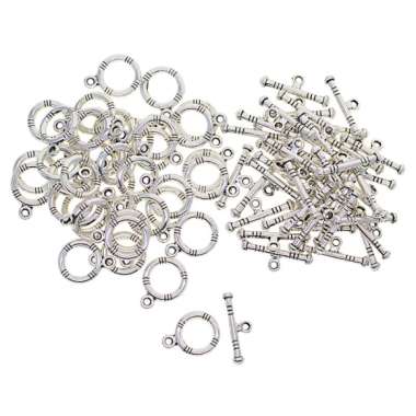 Homyl 100 Pieces Alloy Gear Jump Ring Bail Hanger Jewelry Making Findings Connetor for DIY Bracelet Necklace Earrings