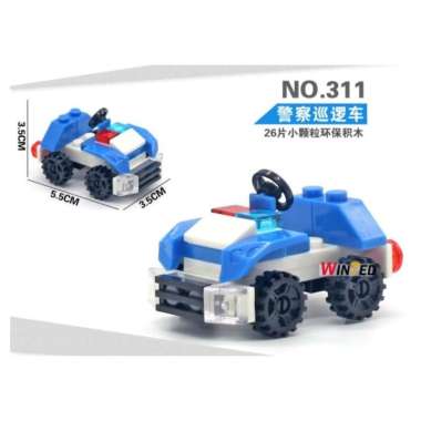 Lego mini Militer Car/Puzzle Mini Lego Police Car 311