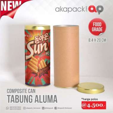 COMPOSITE CAN size 8,4 x 20 cm isi 50 PCS / tabung karton