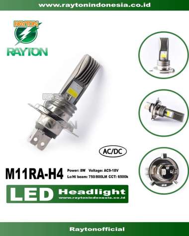 RTD Rayton Lampu Utama / Lampu Depan Motor LED M11RA-H4 White