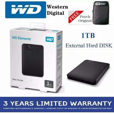 hardisk external WD element 1tb original