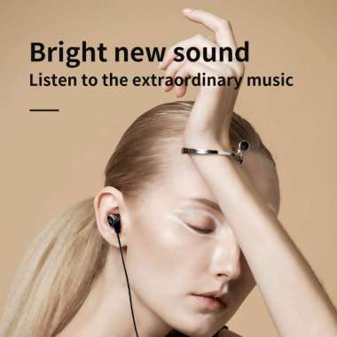 QKZ SK1 HiFi Stereo Earphone Headset with MIC HITAM