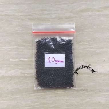 MOTE PASIR MANIK MANIK BAHAN DIY CRAFT STRAP MASK KALUNG GELANG CINCIN WARNA EMAS 10 GRAM 10 gram Hitam