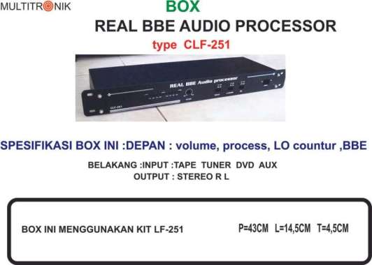 Box Real BBE Audio Clf 251