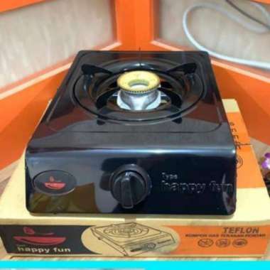 Kompor gas 1 tungku teflon Happy Fun