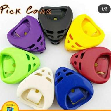 Pick Holder Gitar Tempat Pick Gitar Pick Case - Hitam