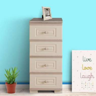 Olymplast OTC Locker 4 laci Lemari Pakaian Buku Plastik Cabinet