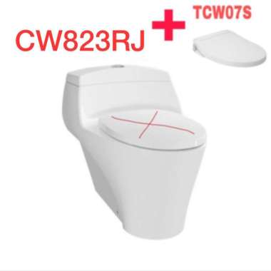 Kloset Duduk dengan Eco Washer TOTO CW823RJ / TCW07S