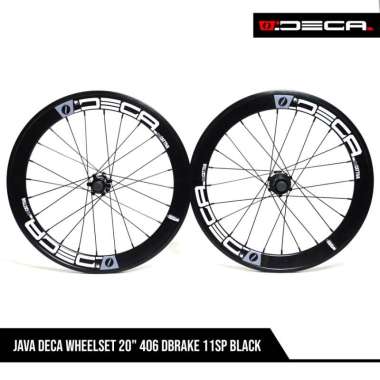 DELTACYCLES - JAVA DECA WHEELSET 20" 406 DBRAKE 11SP BLACK