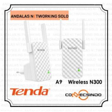 ROUTER WIFI PORTABLE EXTENDER PENGUAT SINYAL TENDA A9