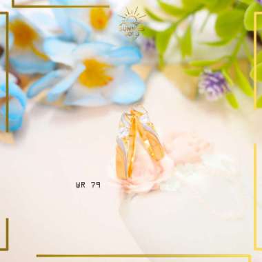 CINCIN NIKAH EMAS ASLI KADAR 375 /8K CINCIN TUNANGAN COUPLE EMAS CANTIK WR 79 16