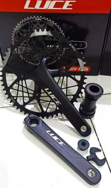 CRANK SET LUCE CS-J717-TT SINGLE SPEED 56T HOLLOWTECH II HT 2