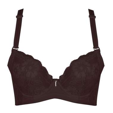 Cynthia  290159 Full Cup Kombinasi Renda Bra Wanita DARKBROWN 32C