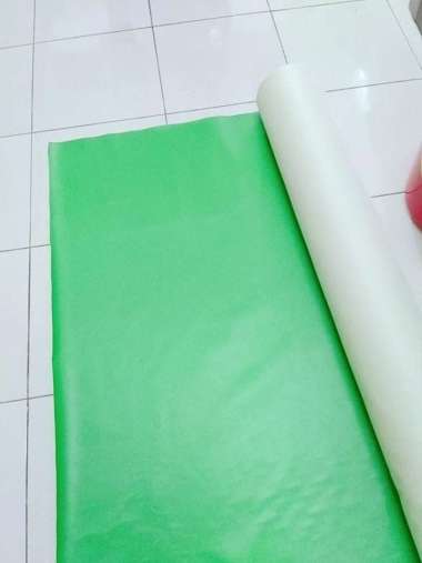 Perlak/Spon Meteran Warna Hijau Mengkilap