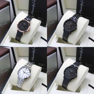 JAM TANGAN WANITA ALEXANDRE CHRISTIE AC 1007 AC1007 LDB SERIES ORIGINAL BLACK