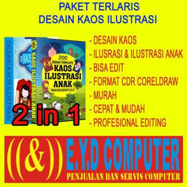 Download Jual Desain Template Kaos Karakter Anak Editing Coreldraw Online April 2021 Blibli