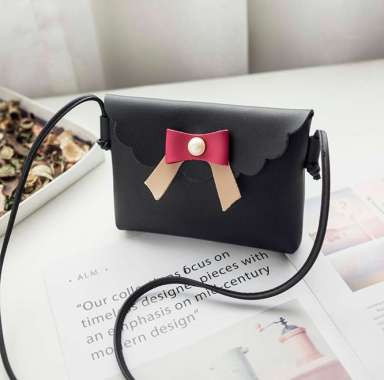 MIERRE Korean mini shoulder bag tas selempang tas wanita mini BLACK