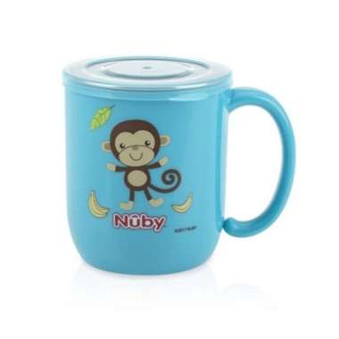 Nuby Stainless Mug with Lid Monkey