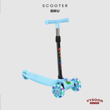 Otoped Anak / Skuter Anak Roda 3 / Scooter Otoped Anak / Skuter Lipat BIru